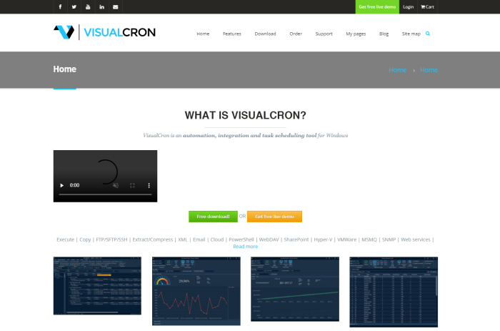 Robotic Process Automation Tools- VisualCron